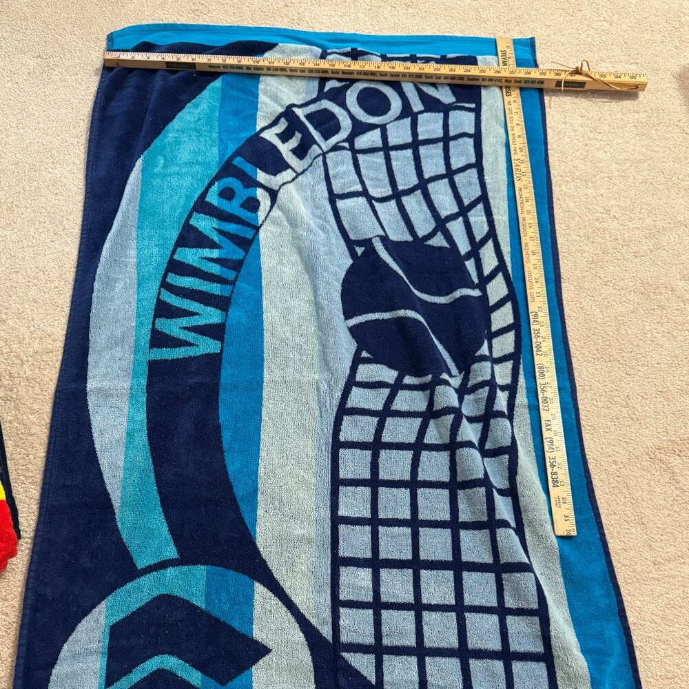 Wimbledon beach towel - vintage - new
